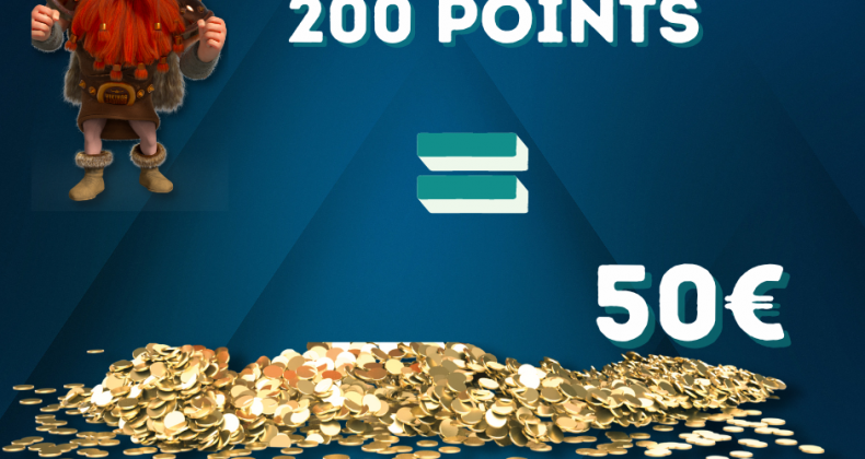 200 Pts = 50 € 