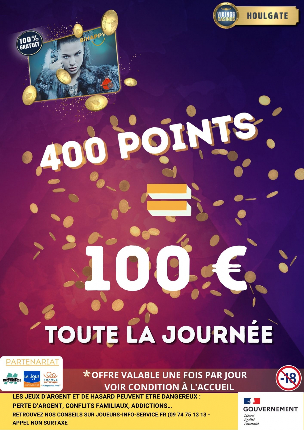 400 pts = 100€