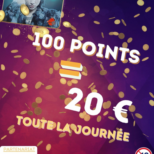 100 pts = 20€