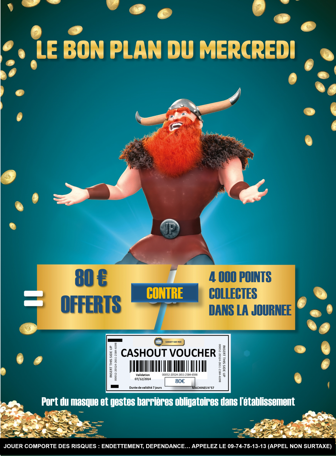 80€ OFFERTS en ticket de jeux