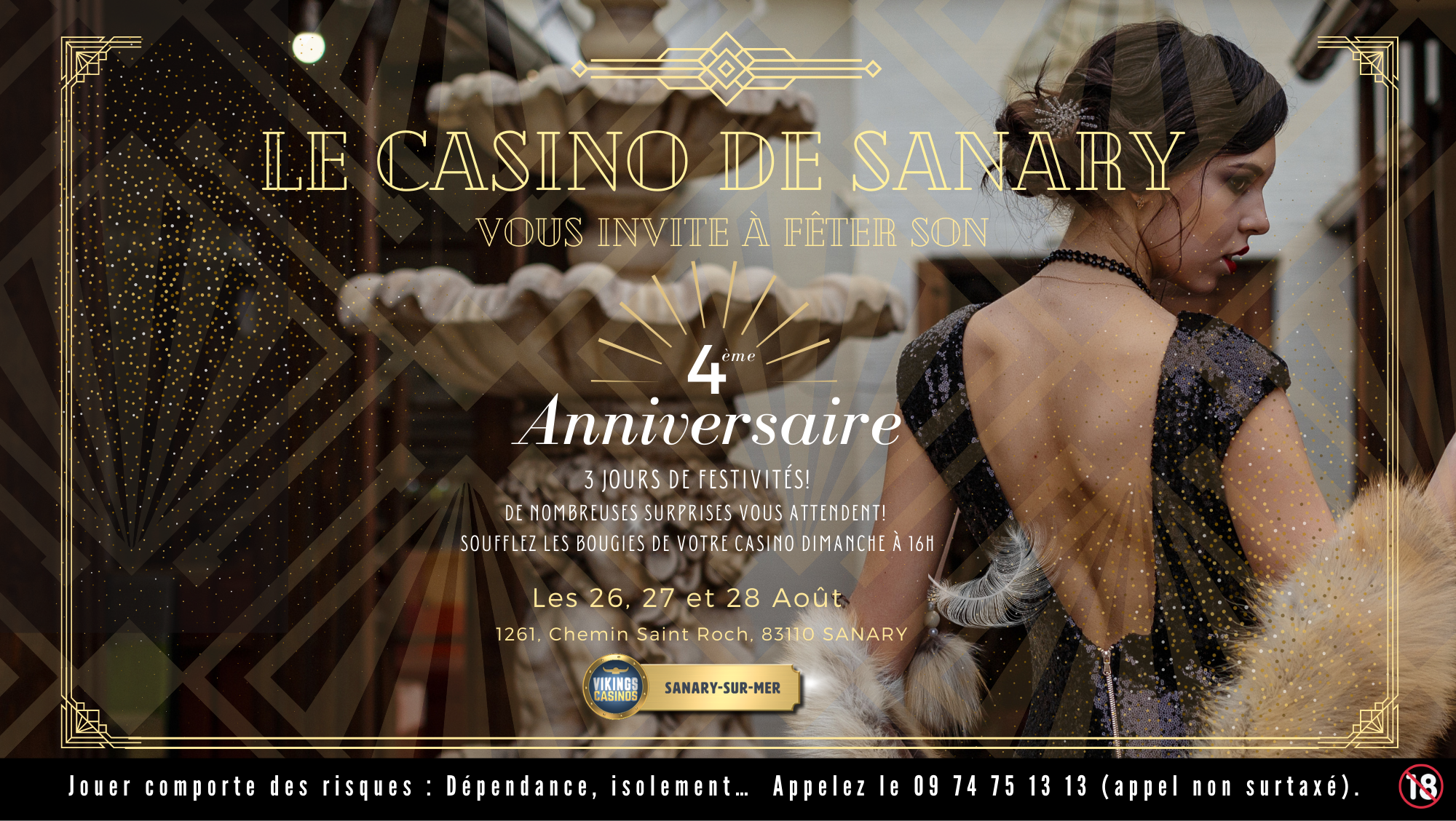 3 jours de Festivités pour la 4ème bougie du Casino de Sanary