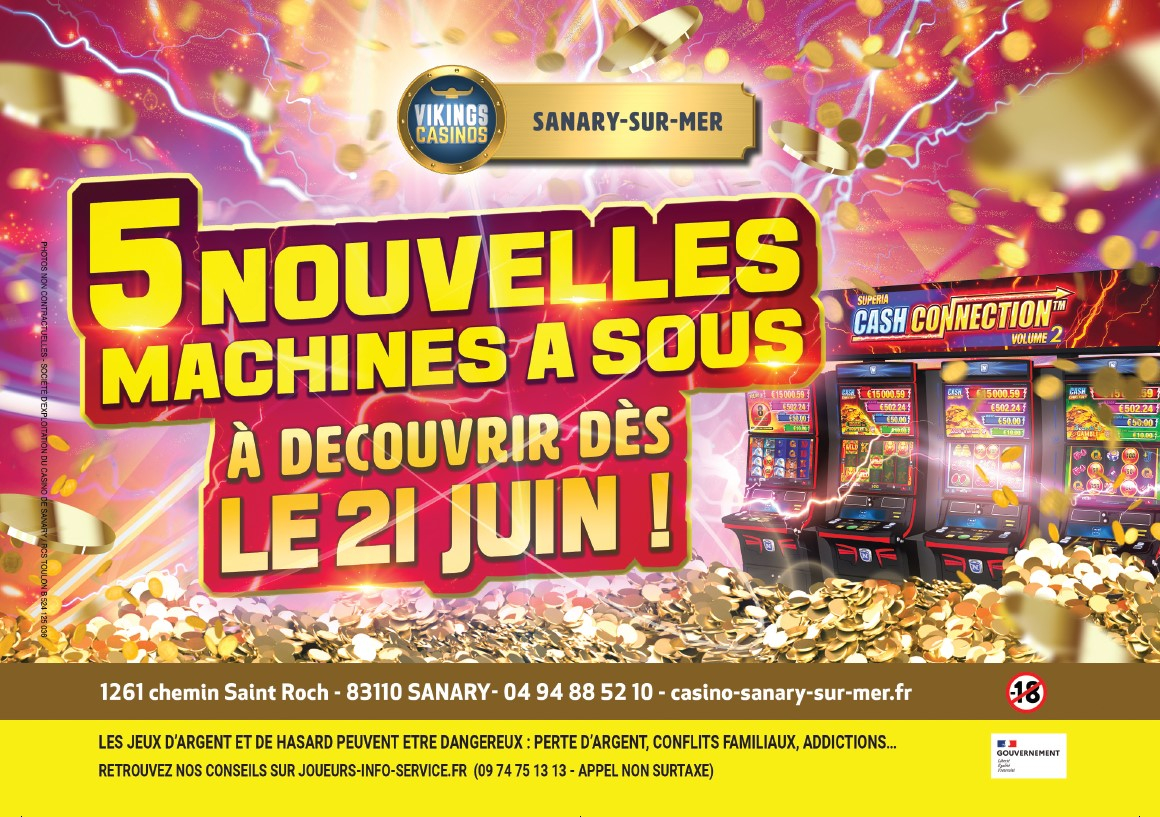 5 Nouvelles machines à sous