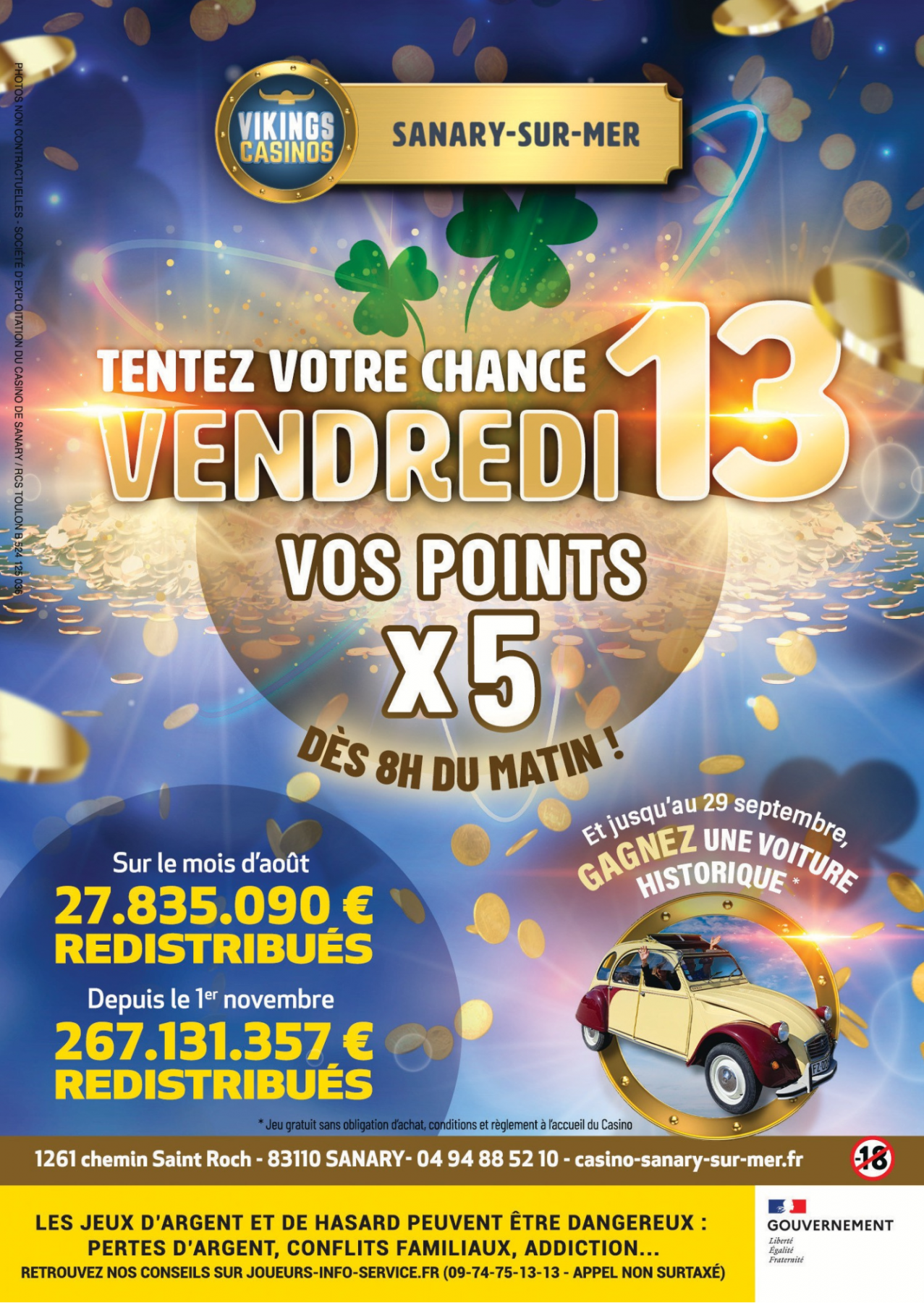 Vendredi 13 Septembre Vos Points X5