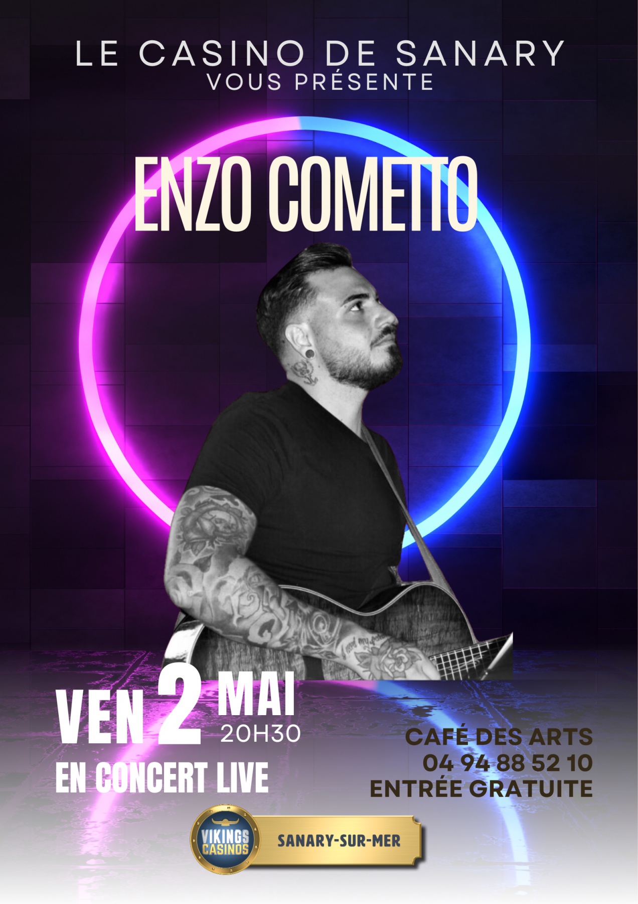 ENZO COMETTO EN CONCERT GRATUIT