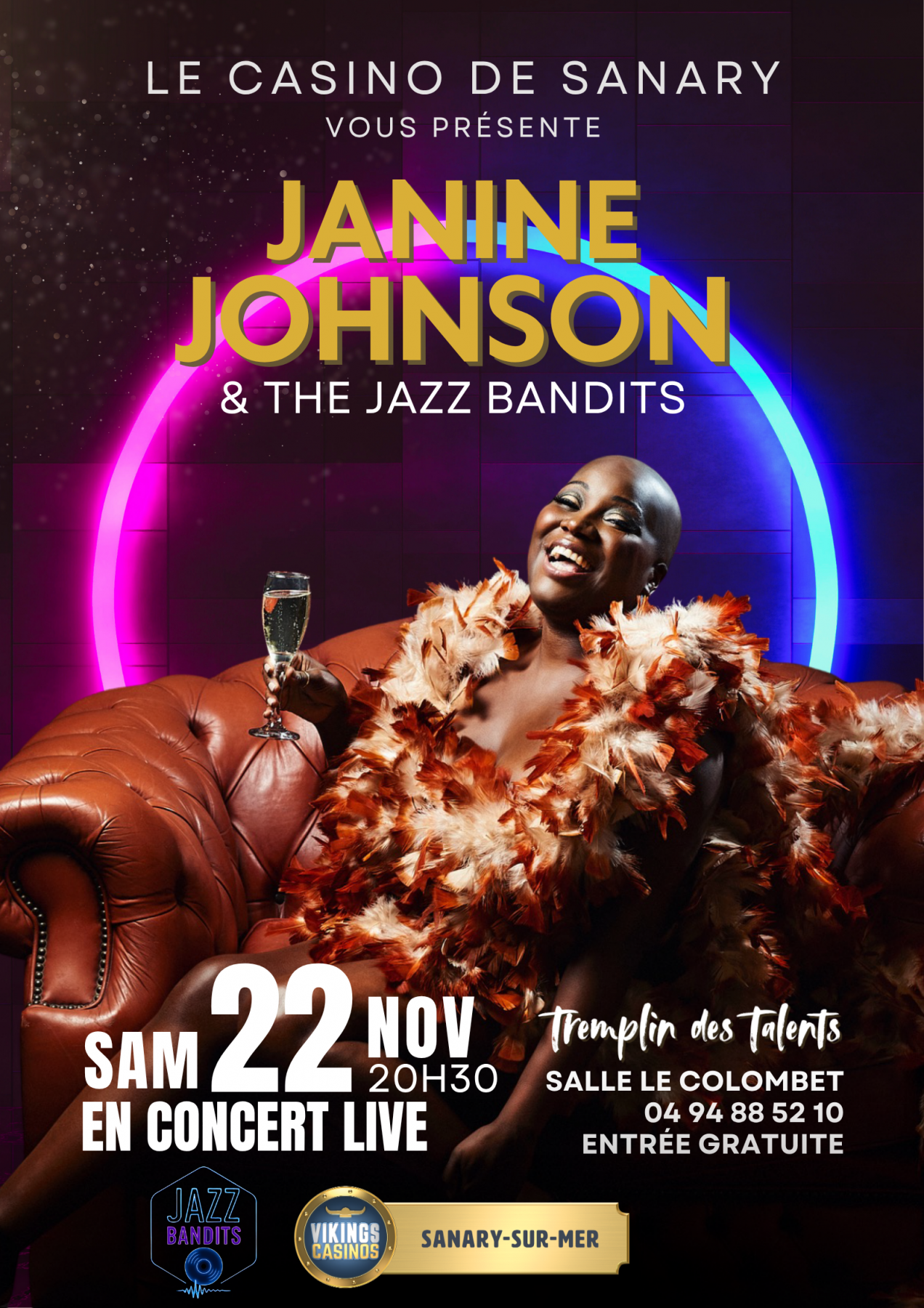 CONCERT EXCEPTIONNEL LA DIVA DE LA SOUL JANINE JOHNSON & THE JAZZ BANDIT !