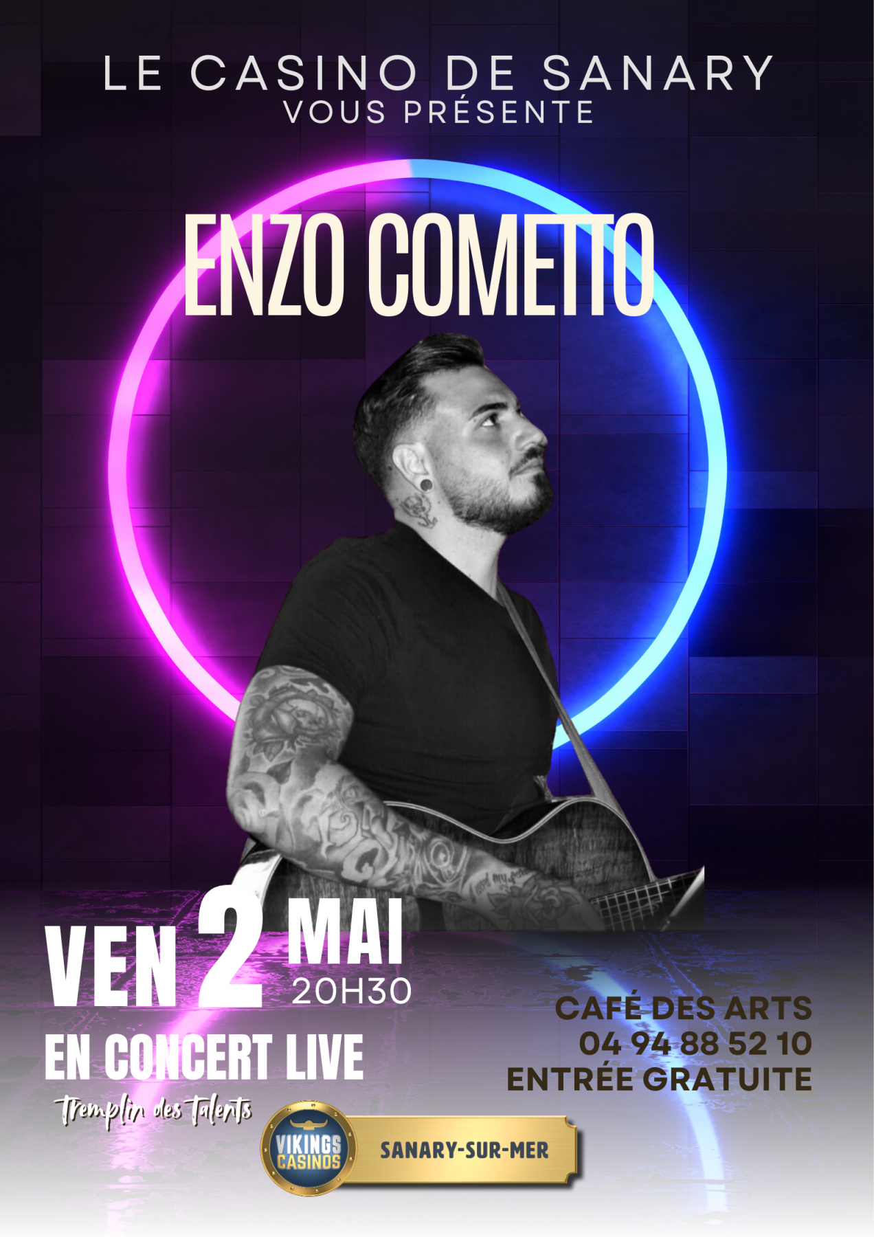 ENZO COMETTO EN CONCERT GRATUIT