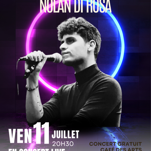 Nolan DI ROSA en Concert Live Gratuit au Café des Arts du Casino