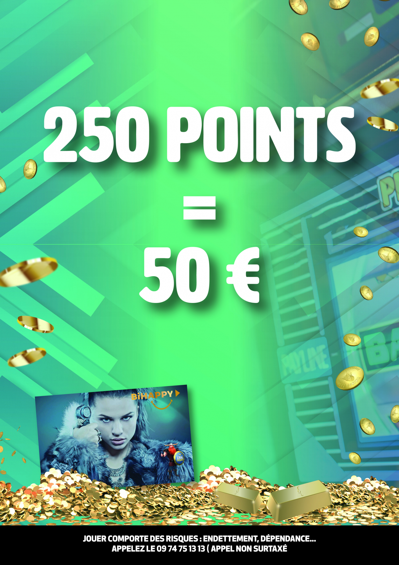 50 € Contre 250 Points
