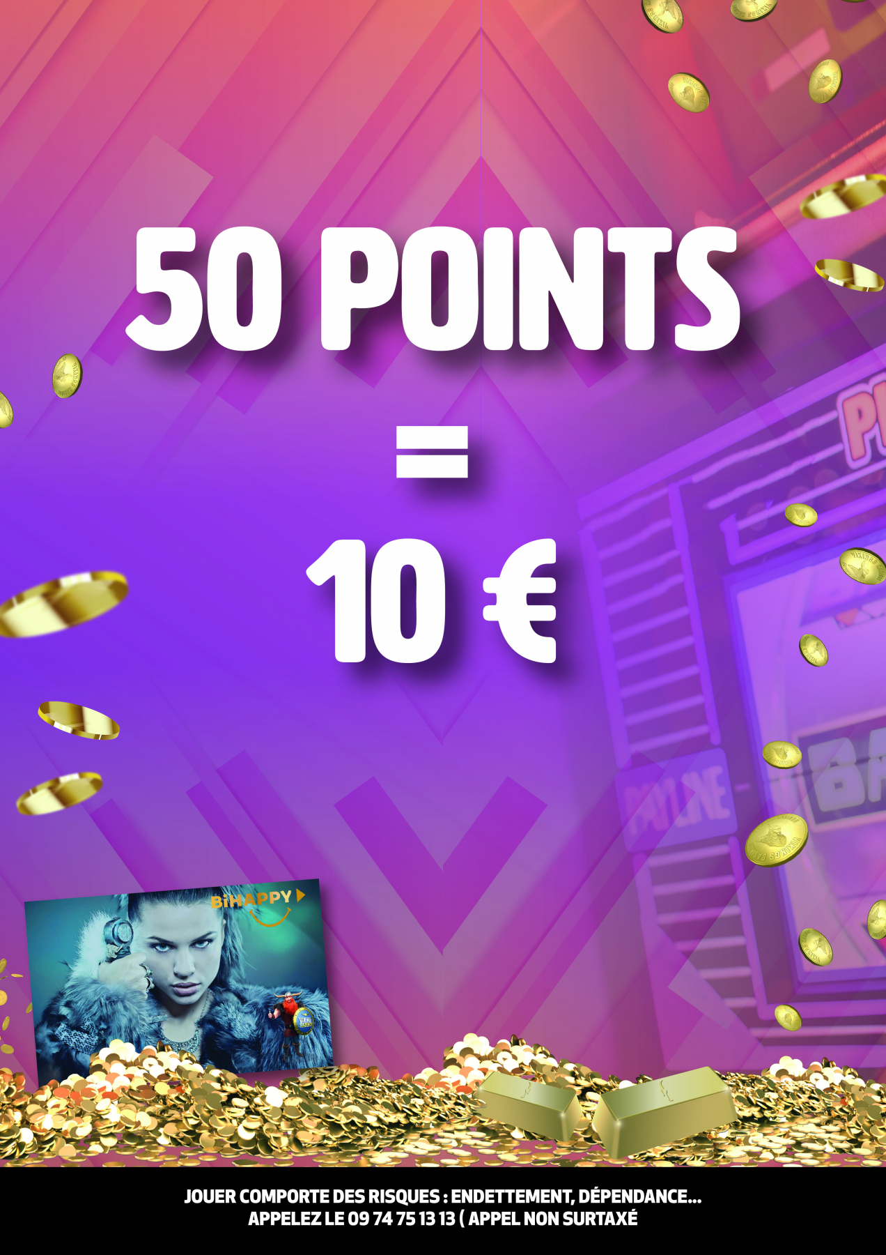 10 € contre 50 Points