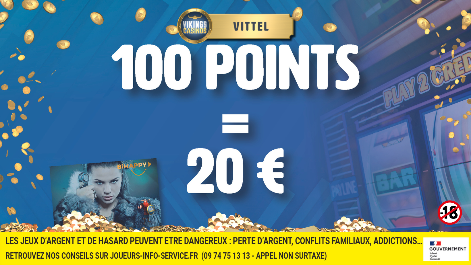 100 Points contre  20 € 