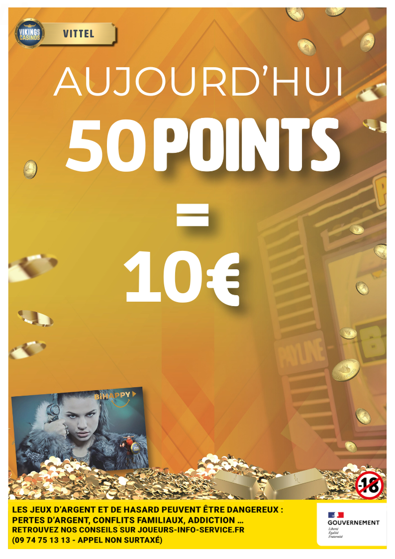 50 Points contre 10 € 