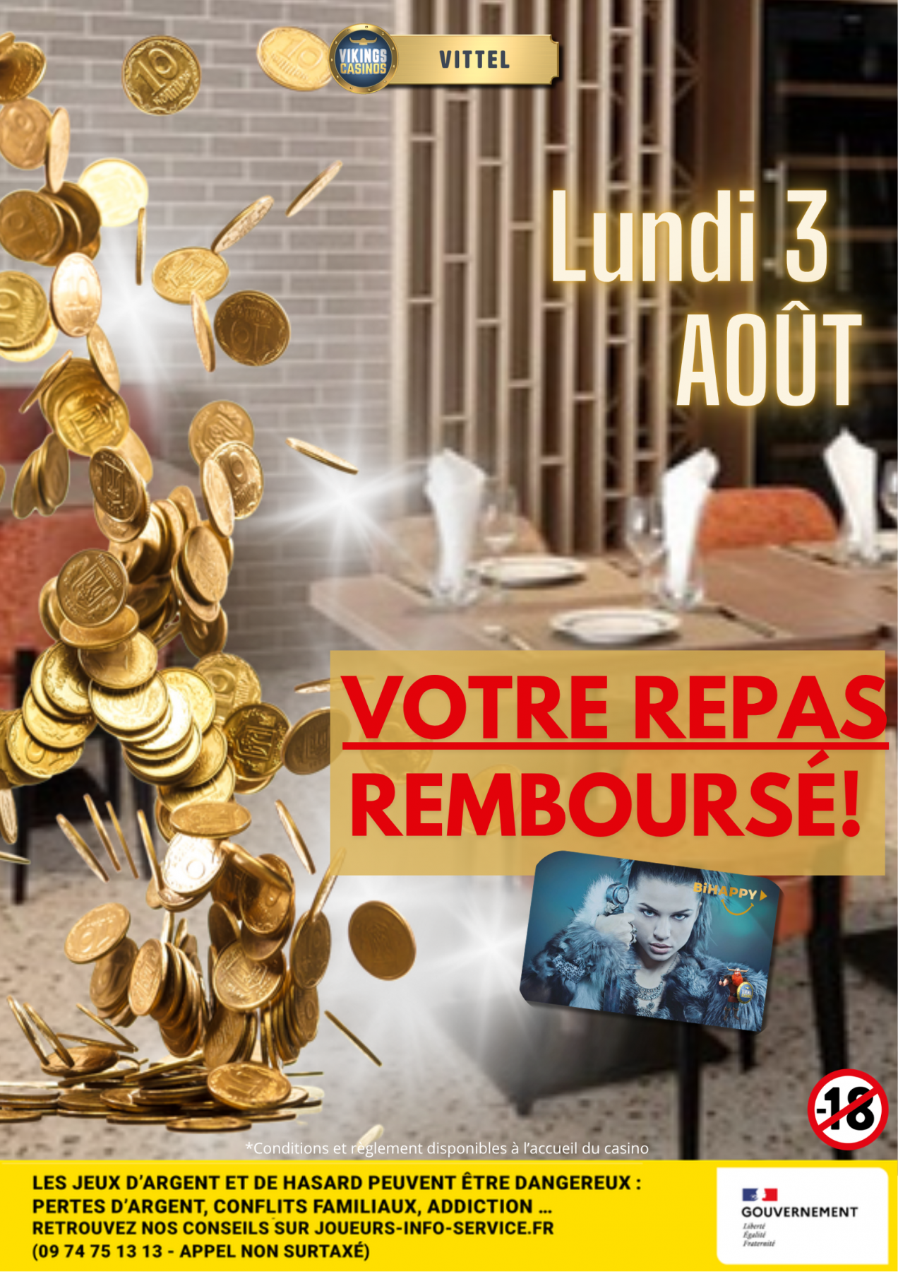 Votre repas remboursé!*