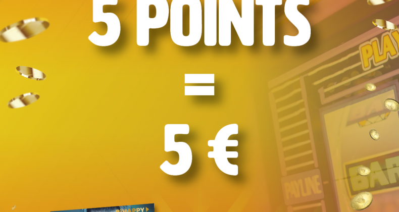 Gagnez 5 € en cumulant 5 points