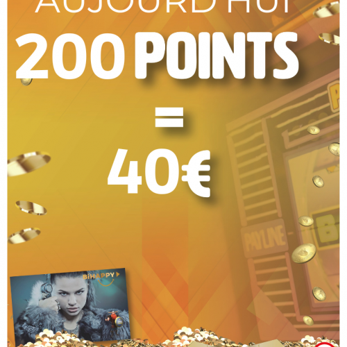 200 point contre 40€