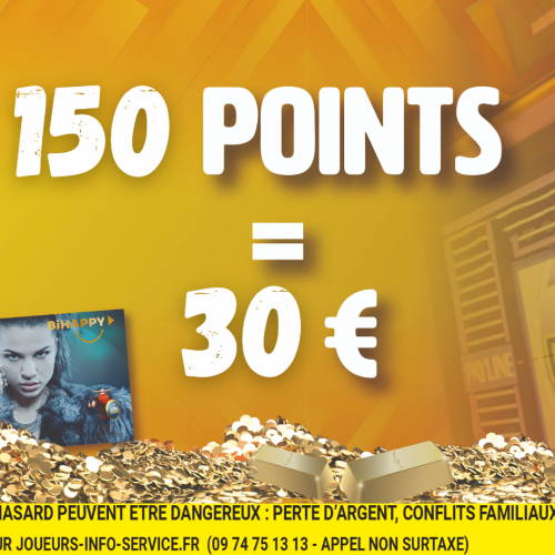 150 Points = 30 €