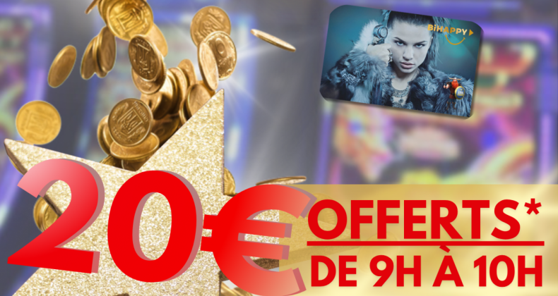 20€ offerts pour votre entrée à l'ouverture!