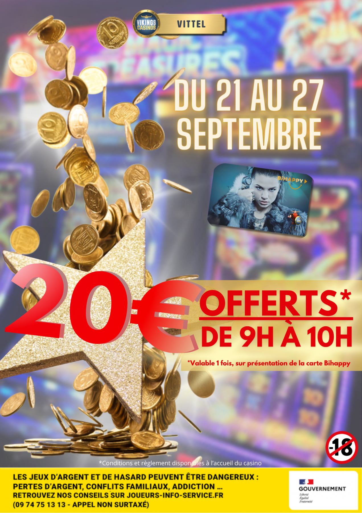 20€ offerts pour votre entrée à l'ouverture!