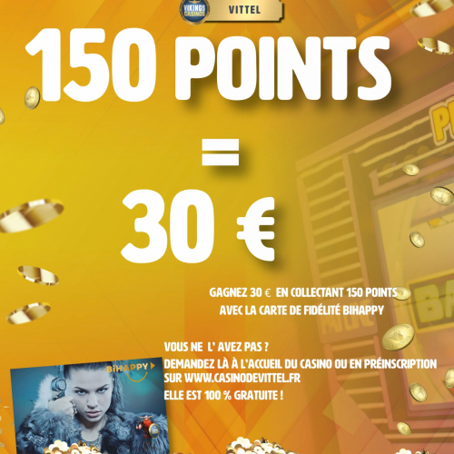 150 Points = 30 €