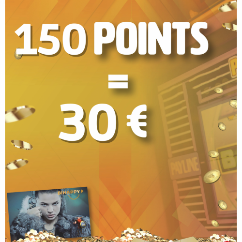 150 Points = 30 € 
